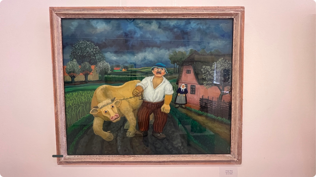 Franjo Mraz "Spravlja se zlo" (Ulje na platnu)