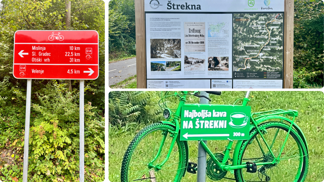 Strekna oznake na stazi