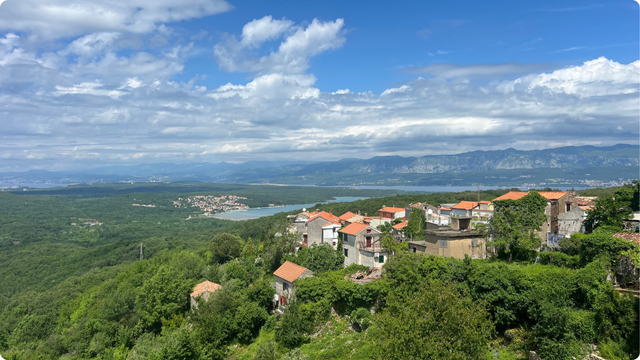 Dobrinj pogled prema Kvarneru