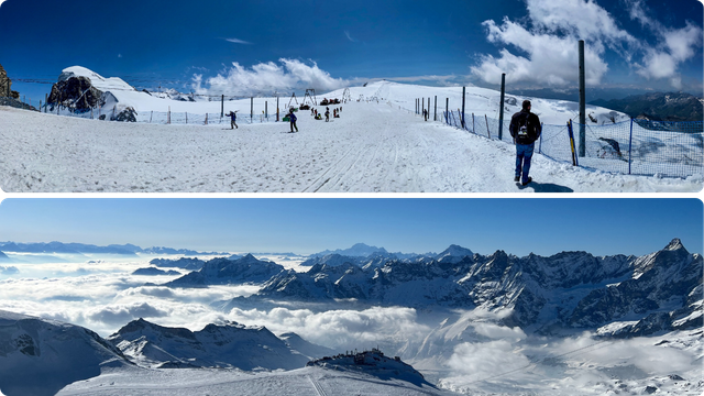Glacier Paradise - skijalište i pogled na planine