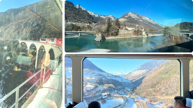 Kroz prozore Glacier Expressa